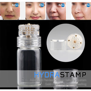 HYDRASTAMP DIY Facial Derma EZ Jet Microneedling Kit (For Skin Brightening, Wrinkle Reduction and Overall Skin Rejuvenation)